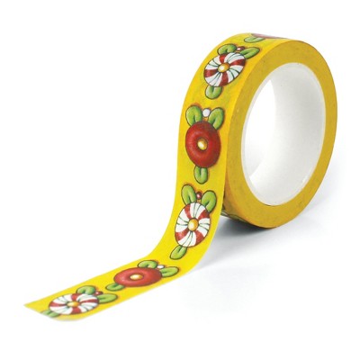 Mary Engelbreit Peppermint Candy Yellow Washi Tape