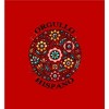 Orgullo Hispano Mosaic Flower Art Adult Crew Neck Short Sleeve Tee - 2 of 2