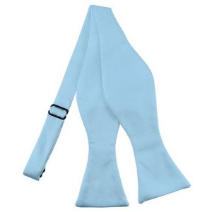 Men's Solid Color 2.75" x 4.75"  Adjustable 16" - 22" Self-Tie Bow Tie for Tuxedo & Wedding - 1 of 3