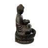 Alpine Corporation 44" Brown Buddha Sculptural Fountain: Outdoor LED-Lit Water Feature, Polyresin, 27"L x 24"W - 4 of 4