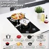 ZACHVO 3000W Electric Cooktop, 2 Burners, Ceramic, Child Safety Lock, Timer, Keep Warm, 9 Levels - 3 of 4