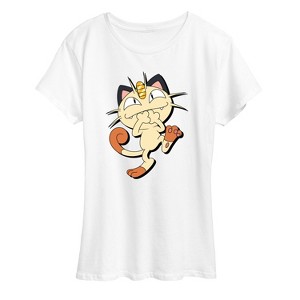 Women's - Pokémon - Meowth Shadow Short Sleeve Graphic T-Shirt - 1 of 4