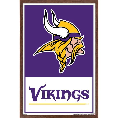 Trends International Nfl Minnesota Vikings - Logo 21 Framed Wall Poster ...