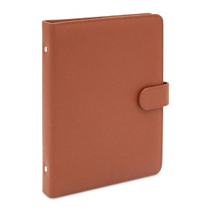 Okuna Outpost 112 Pictures Capacity Vintage Album Book Gift with Snap Fastener for 4x6 Inch Photos, Brown Leather - 1 of 4