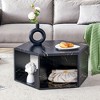 PAGED Coffee Table with Storage Space,Modern MDF Hexagon Tea Table,Center Table for Livng Room - 2 of 4