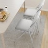 CuisinSmart 2/4 Pack Folding Chairs with Padded Cushions, Padded Foldable Chair Set for 2/4 Hold Up to 350 Pounds, Portable Folding Chair - 3 of 4