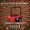 Hachikiko Black & Red Ladybug Foldable Kids Trampoline - Indoor/Outdoor Bouncer for Ages 3-7, Safe Iron Frame - 2 of 4