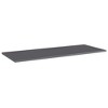 vidaXL Bookshelf Boards 4 pcs High Gloss Gray 39.4"x15.7"x0.6" Engineered Wood - 2 of 4