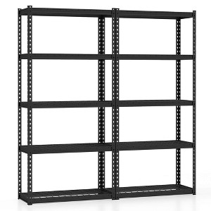 Tangkula 5-Tier Storage Shelf Heavy Duty Storage Utility Rack Shelf w/Anti-tipping Device - 1 of 4