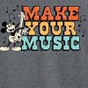 Men's - Disney - Make Your Music Long Sleeve Graphic T-Shirt - 2 of 4