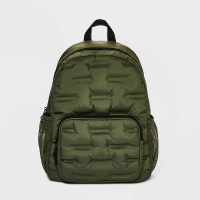 LL-89 GREEN POLYESTER 3 ZIP BUM BAG [LL-89 GREEN POLYESTER BUM BAG