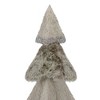 Northlight Sisal and Faux Fur Christmas Tree with Glitter - 20" - Gray - 3 of 4