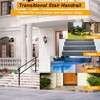 FUFU&GAGA Sturdy Outdoor Stair Handrail �?Iron Rail for 4 to 5 Steps �?Ideal for Home, Porch, and Patio Safety - 2 of 4