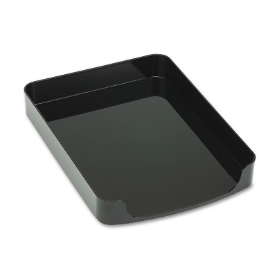 Officemate 2200 Series Front-Loading Desk Tray Single Tier Plastic Letter Black 22232