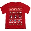 Boys' Short Sleeve Monopoly Icons Ugly Christmas T-Shirt - 2 of 4