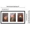 PosterPalooza | Black Finish Collage Frame - White Mat, 20 Frame Sizes to Choose From, UV Acrylic - 2 of 4