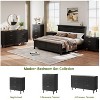 COZONY Fluted 3 Drawer Dresser, Wide Wood Chest of Drawers with Metal Legs and Anti-Tipping Device, Modern Storage Organizer for Bedroom&Living Room - 2 of 4