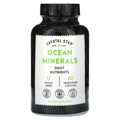 Crystal Star Ocean Minerals, 60 Vegetarian Capsules