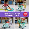 Fisher-Price Baby Push Toy 4-in-1 Snack Cart Walker Learning Activity, 14 Pieces for Pretend Play Infants Ages 6+ Months - 2 of 4