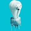 Girl's Design By Humans Polar Bear: Global warming By asitha T-Shirt - 2 of 3