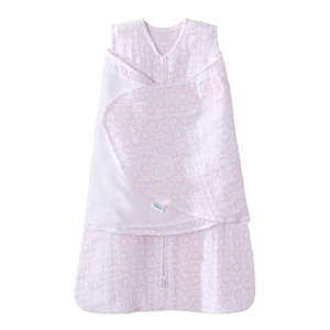 HALO Innovations Sleepsack Pure Cotton Muslin Swaddle - Pink NB, Size: Newborn