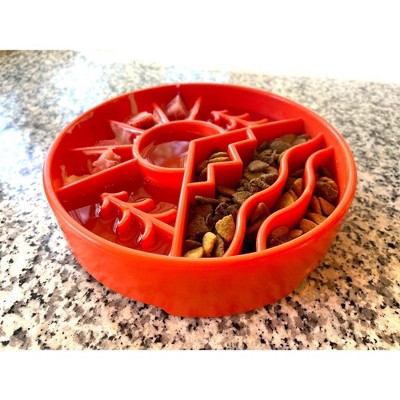 Green Outdoor Design Slow Feeder Dog Bowl
