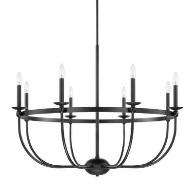 Capital Lighting Rylann 8 - Light Chandelier in  Matte Black