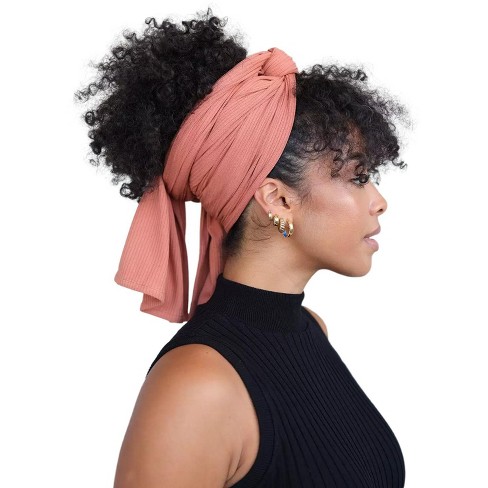 Ribbed Head Wrap in Adobe