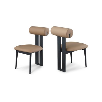 Meridian Furniture,Dario Vegan Leather Dining Chair, Set of 2