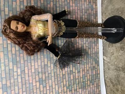 Barbie Signature Gloria Estefan Collectible Doll with Golden Accessories  Including Microphone