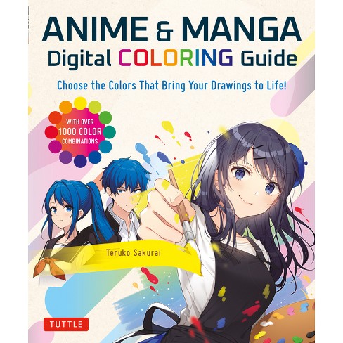 Anime coloring book for adults: Beautiful Coloring Designs Color  (Paperback) 