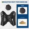 Weighted Vest, Weight Vest with Reflective Stripe and Pocket for Home Gym,Workout, Strength Training - 3 of 4
