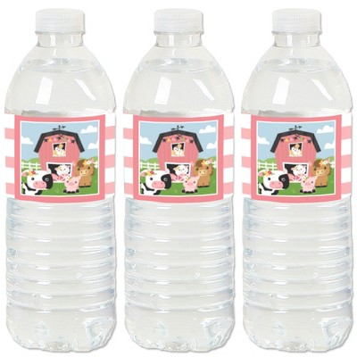 Big Dot Of Happiness It's A Girl - Pink Baby Shower Water Bottle Sticker  Labels - Set Of 20 : Target