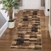 Washable Modern Geometric Patchwork Print Living Room Rugs, Soft Ultra Thin Non Slip Bedroom Carpet for Dining Room Home Office - 4 of 4