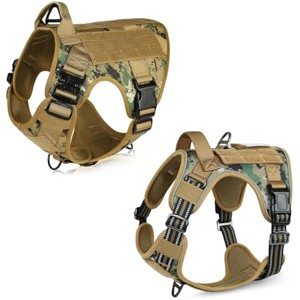 rabbitgoo Tactical Dog Harness for Large Dogs, , No-Pull Service Dog Large Breed, Adjustable Military Dog Vest Harness for Training Hunting Walking - 1 of 1