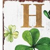 HomeRoots 36" Gold Green And White Solid Wood Home Sweet St Patrick's Day Porch Sign - 4 of 4