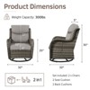 Outdoor Patio Swivel Chair Swivel Rocker Patio Chairs with 5 Inch Cushion - 2 of 4