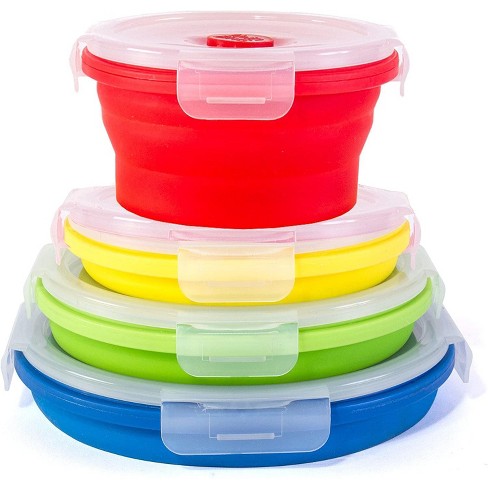 Silicone Food Storage Containers with Lids -13.5 Oz Meal Prep Container for  Kitchen Lunch Box - Microwave and Freezer Safe