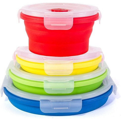 Collapsible Silicone Food Storage Container Set