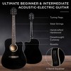 Best Choice Products Beginner Acoustic Electric Guitar Starter Set 41in w/ All Wood Cutaway Design, Case - 4 of 4