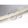 Large Plain Hoop Earrings for Women Silver Tone Stainless Steel Ginger Lyne Collection - 3 of 4