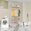 VIPEK Rolling Clothes Rack Heavy Duty Garment Rack With Wheels, Adjustable Portable Metal Closet - 2 of 4