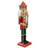 Northlight 14" Red and Gold Wooden Christmas Nutcracker King with Scepter - 3 of 4