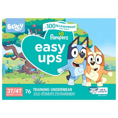 Pampers Easy Ups Training Underwear Boys Size 4 3T4T 76 Count
