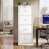 Tribesigns 4-Drawer File Cabinet with Lock, Vertical Filing Cabinet with Key for Home Office - 3 of 4