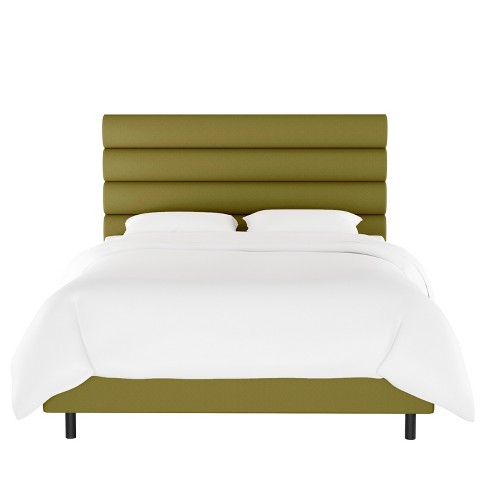 King Horizontal Channel Bed Green, Target King Bed