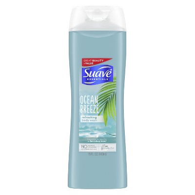 Suave Essentials Body Wash Ocean Breeze, 15 oz