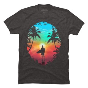 Men's Design By Humans Summer Break By clingcling T-Shirt - 1 of 2