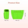 Unique Bargains Portable Makeup Bags and Organizers Encrypted Felt Purse Insert 6.7 x 3.9 x 6.3 Inch - 2 of 4