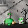 Lit Plastic Skull Figurine - Hyde and EEK! Boutique™ Gray - 2 of 3